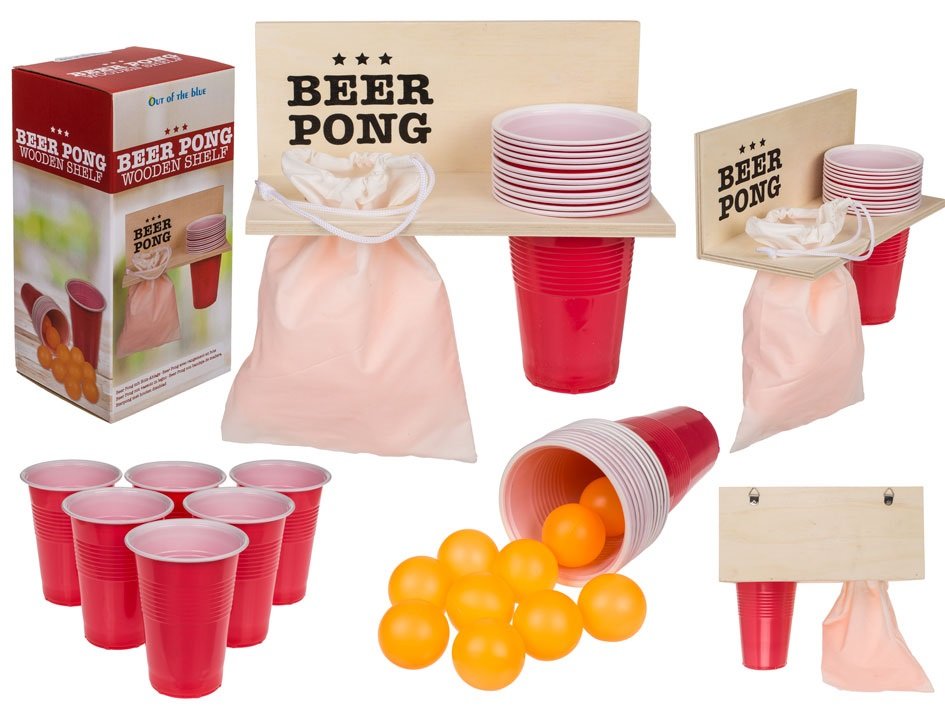 Gra imprezowa - Beer Pong z półką