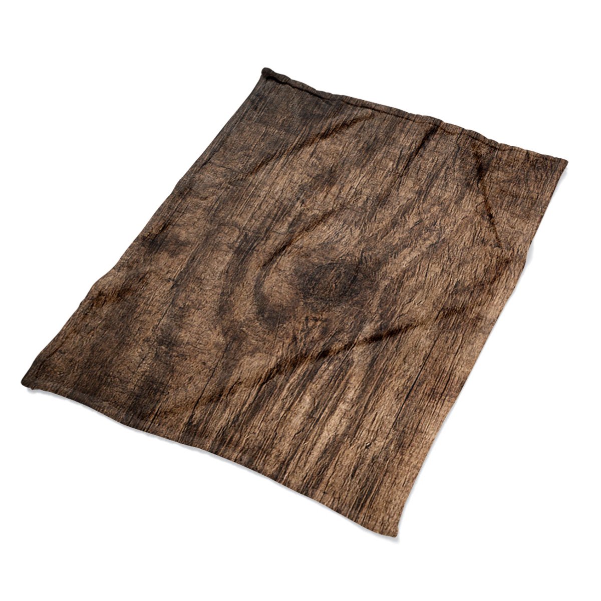 Modny pluszowy pled kocyk Stare drewno modny eco, Fabricsy