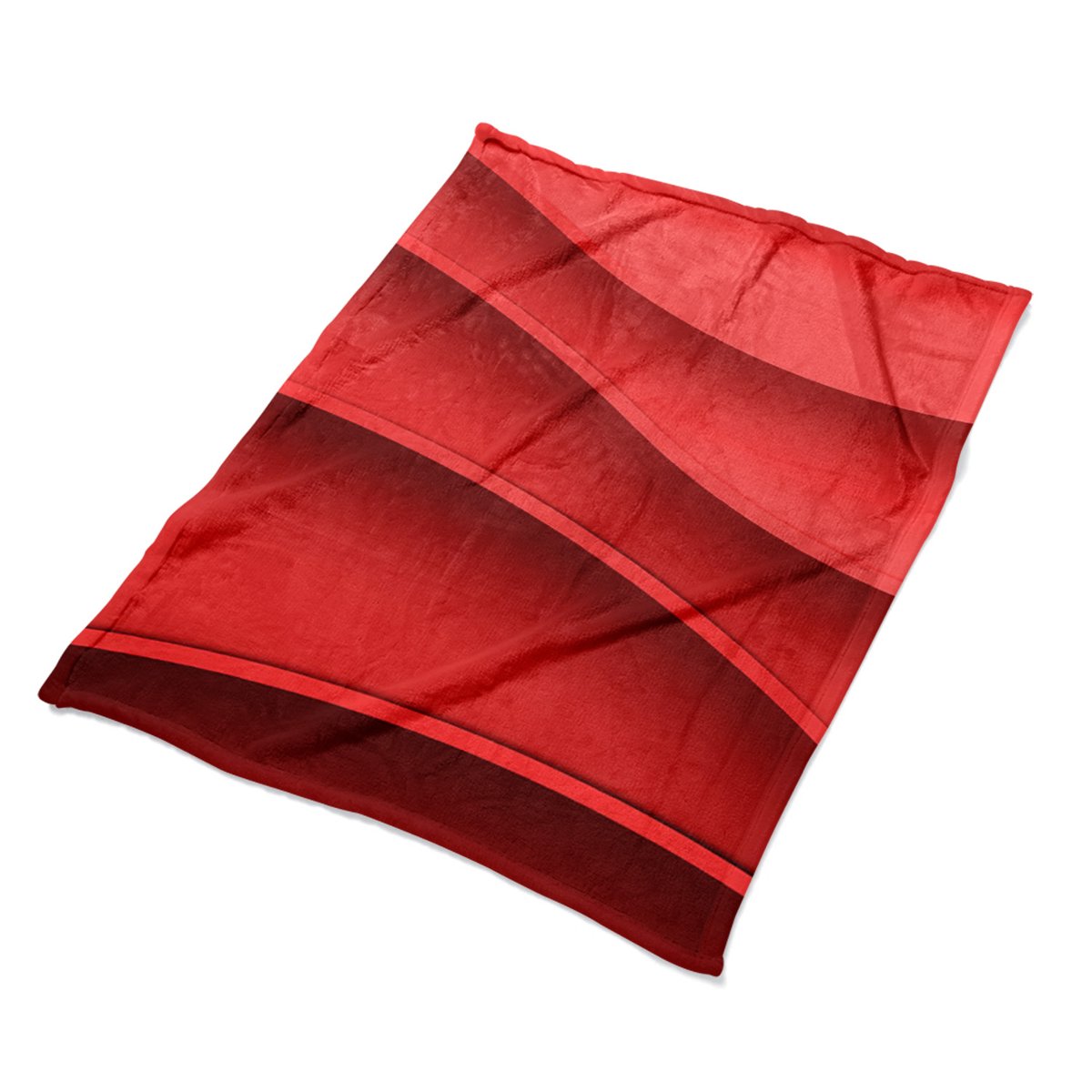 Nowoczesny kocyk pled narzuta Abstrakcja czerwona, Fabricsy