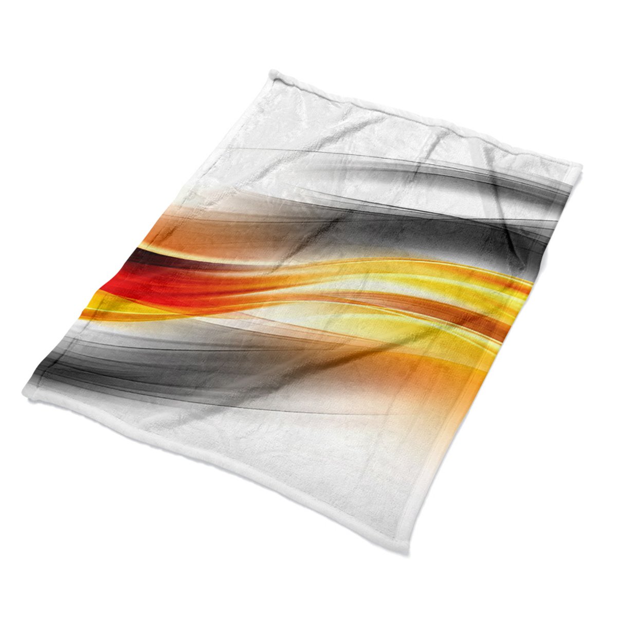 Miękki koc na fotel Abstrakcja pomarańcz dekoracja, Fabricsy