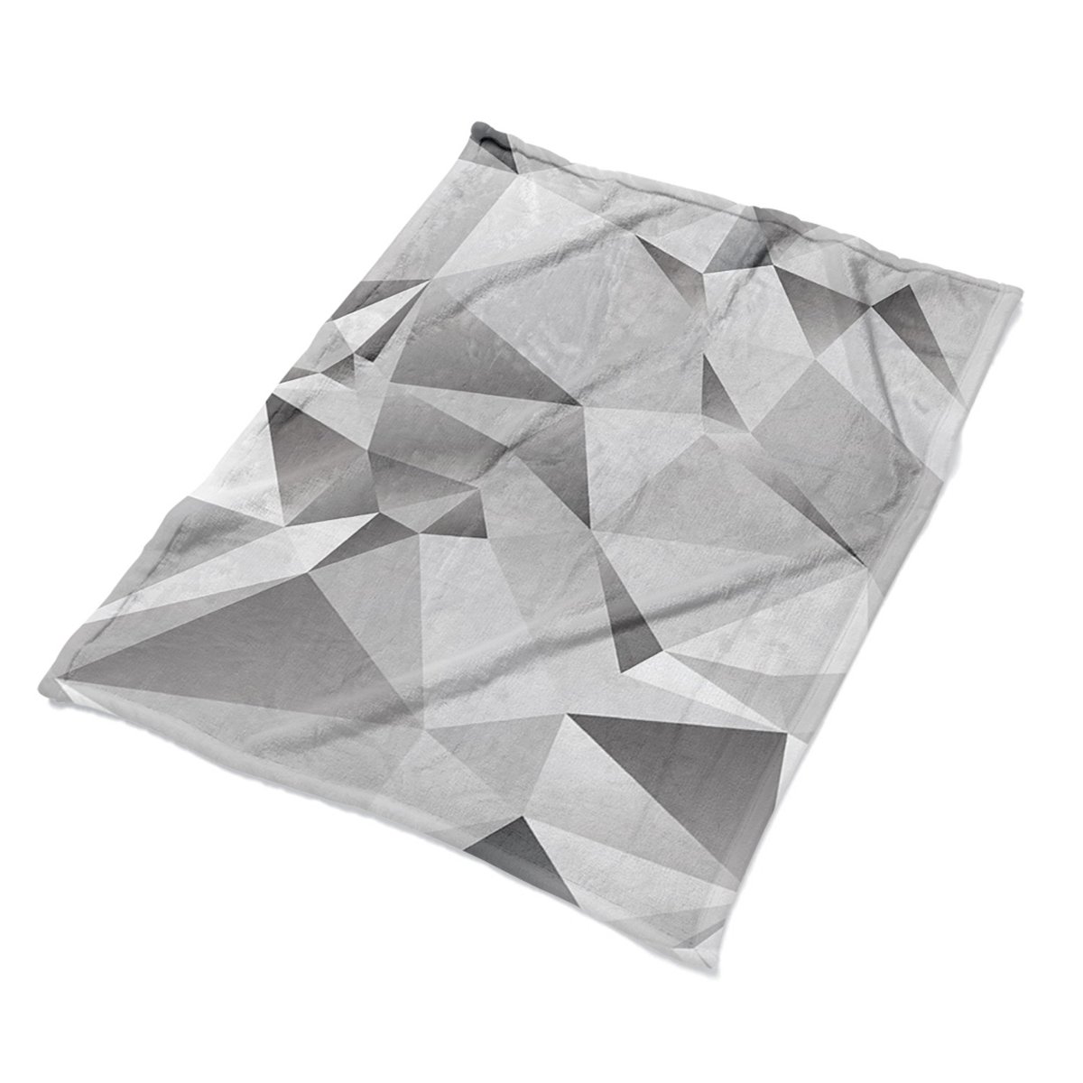 Ozdobny kocyk pled na łóżko Abstrakcja szara eco, Fabricsy