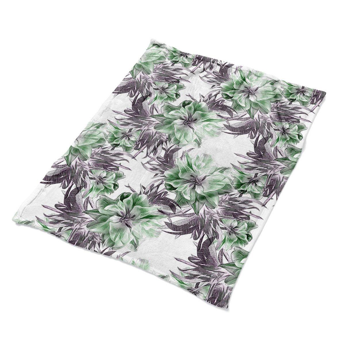 Koc na łóżko 100x135 kolorowy Magiczne kwiaty eco, Fabricsy