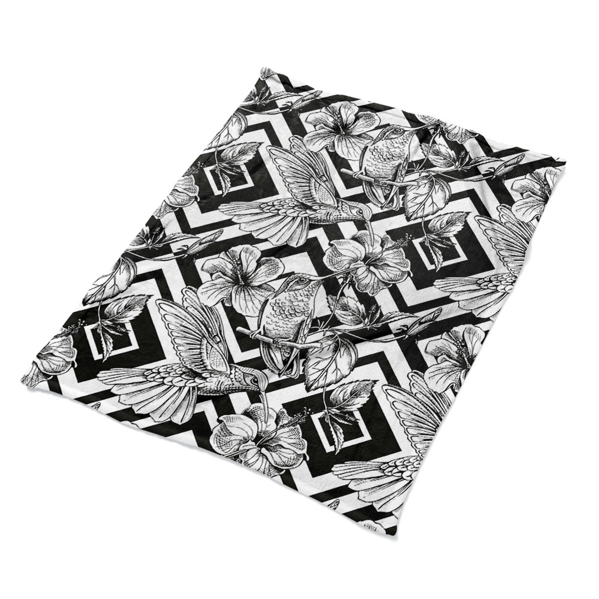 Do sypialni kocyk pled narzuta Kolibry dekoracja, Fabricsy