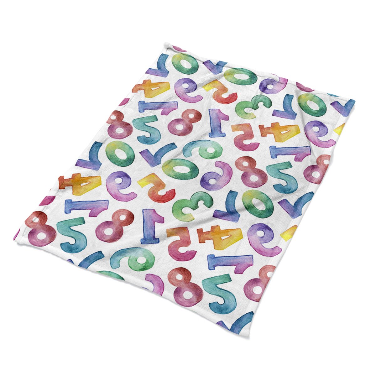 koce na fotel 100x135 delikatny Kolorowe literki, Fabricsy