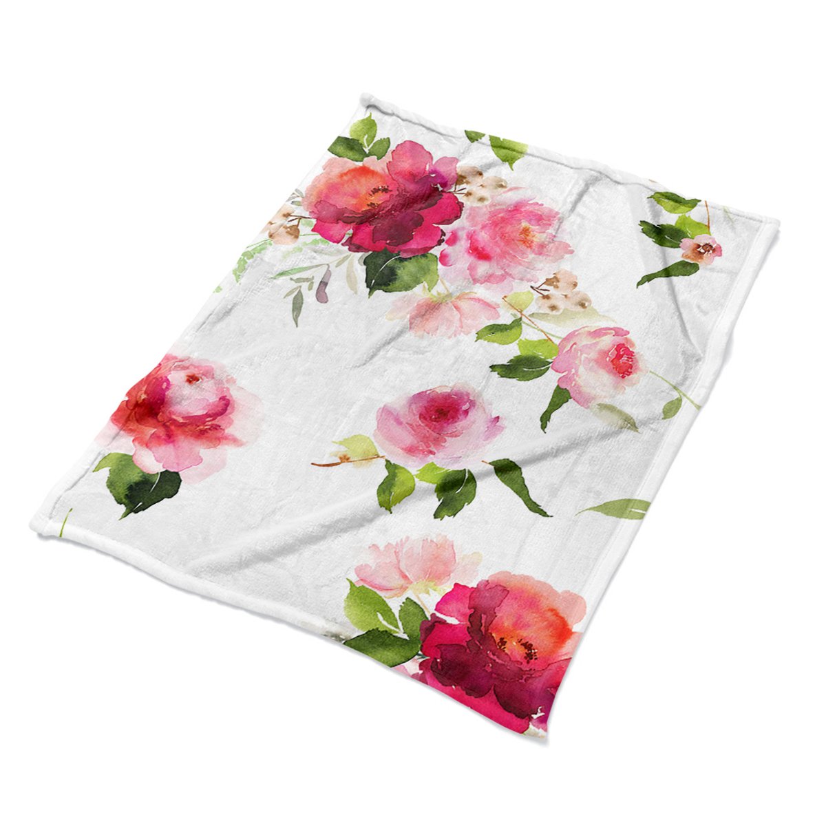Grafika koce na fotel 100x135 Wiosenne kwiaty eco, Fabricsy