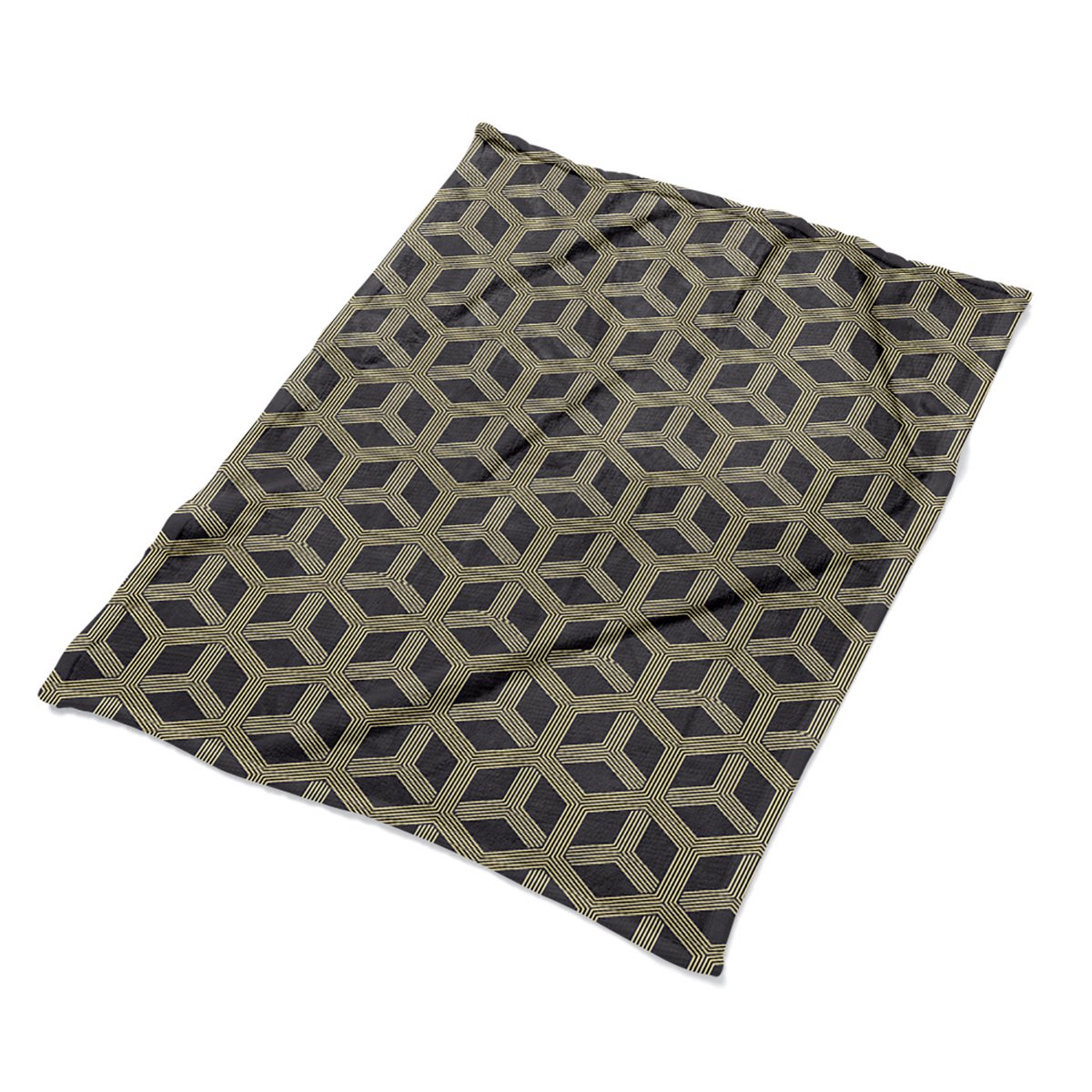 Koc na łóżko 100x135 nadruk Geometryczny wzór eko, Fabricsy