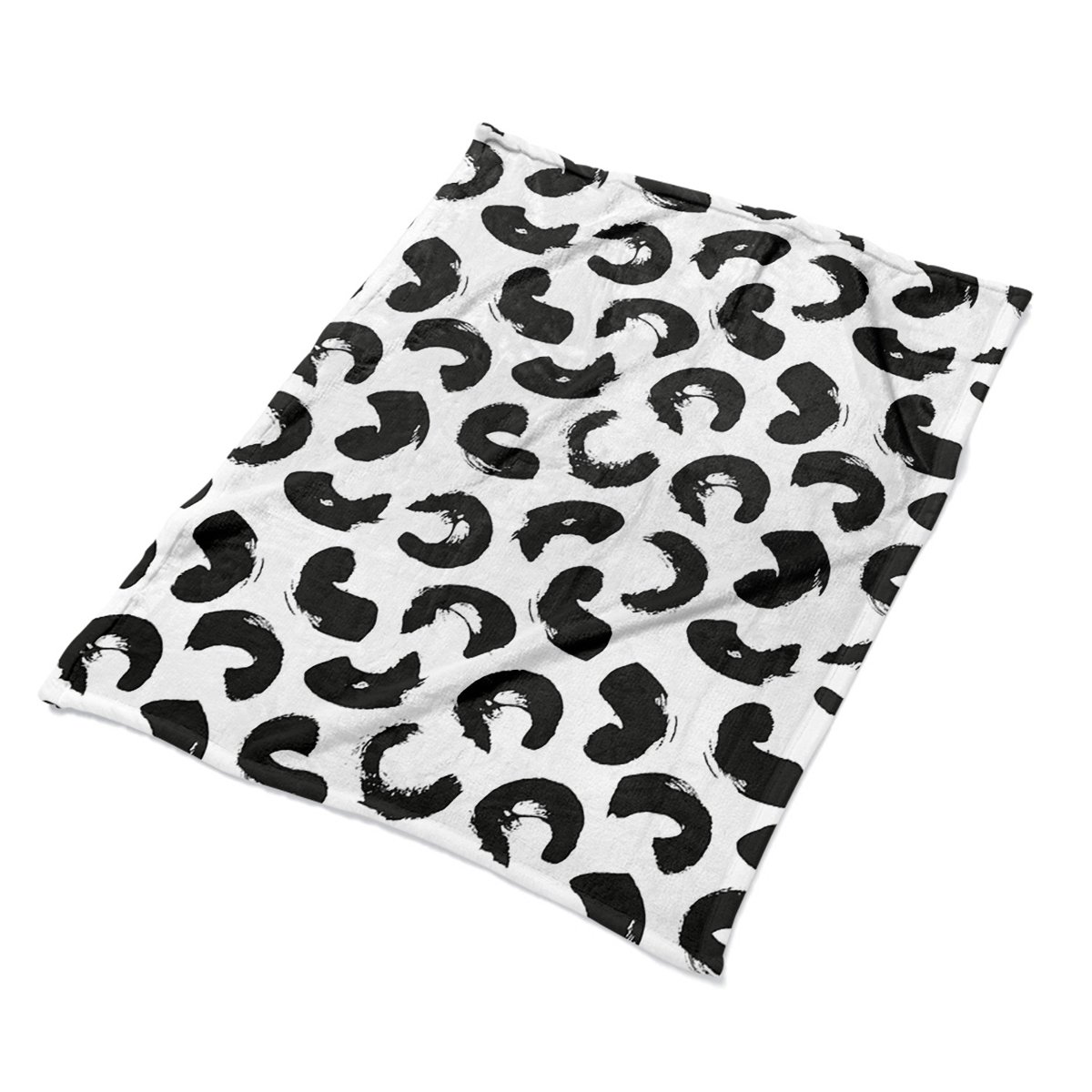 Narzuta pluszowa pled grafika Pociągnięcia pędzla, Fabricsy