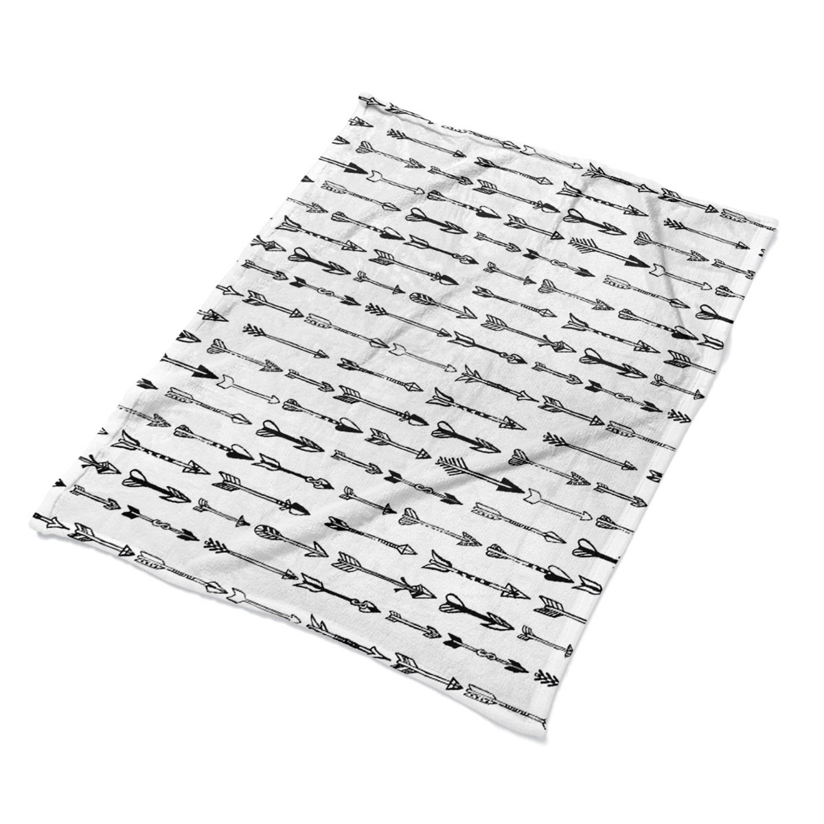 Pluszowy pled koc tkanina Strzały geometryczne eco, Fabricsy