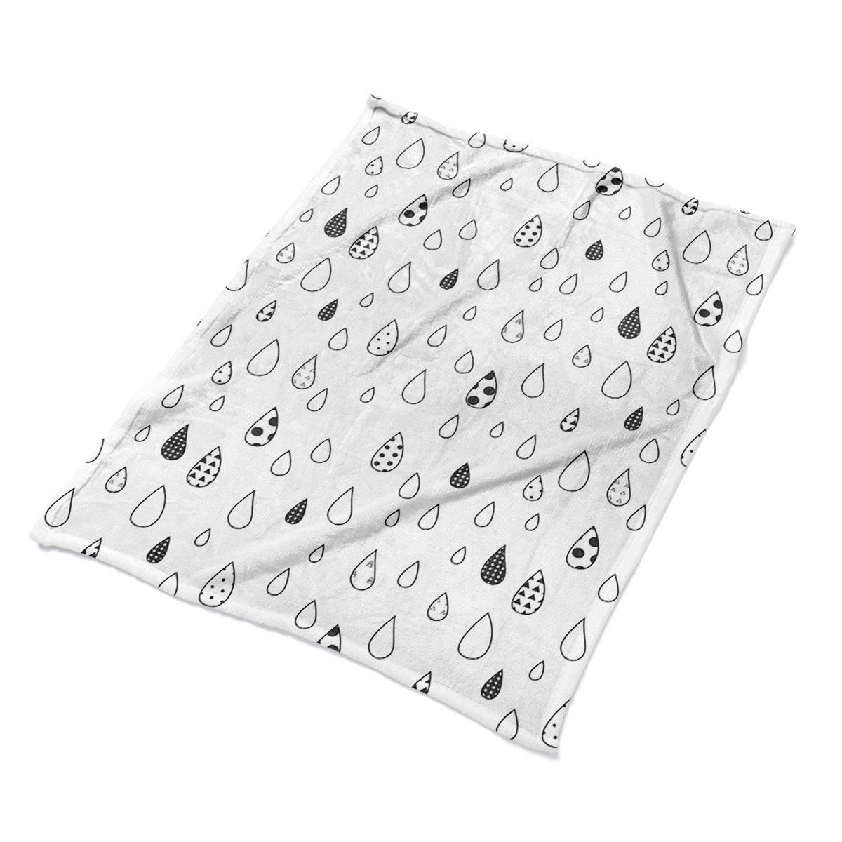 Koc na łóżko 100x135 do sypialni Abstrakty krople, Fabricsy