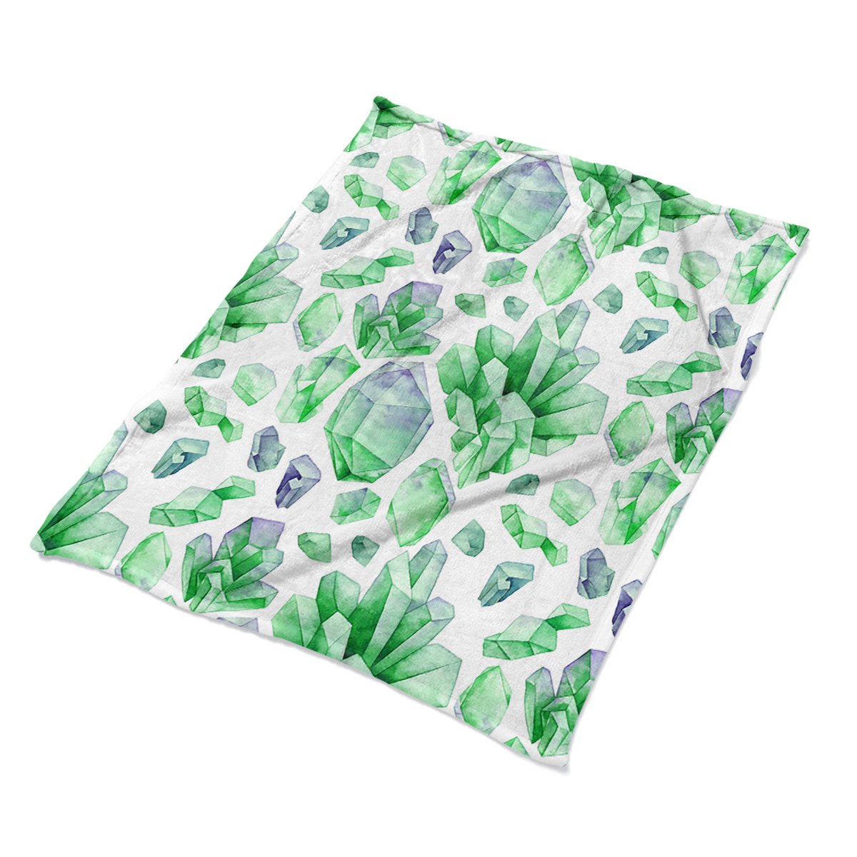 Miękki kocyk pled na łóżko Kryształy ekologiczny, Fabricsy