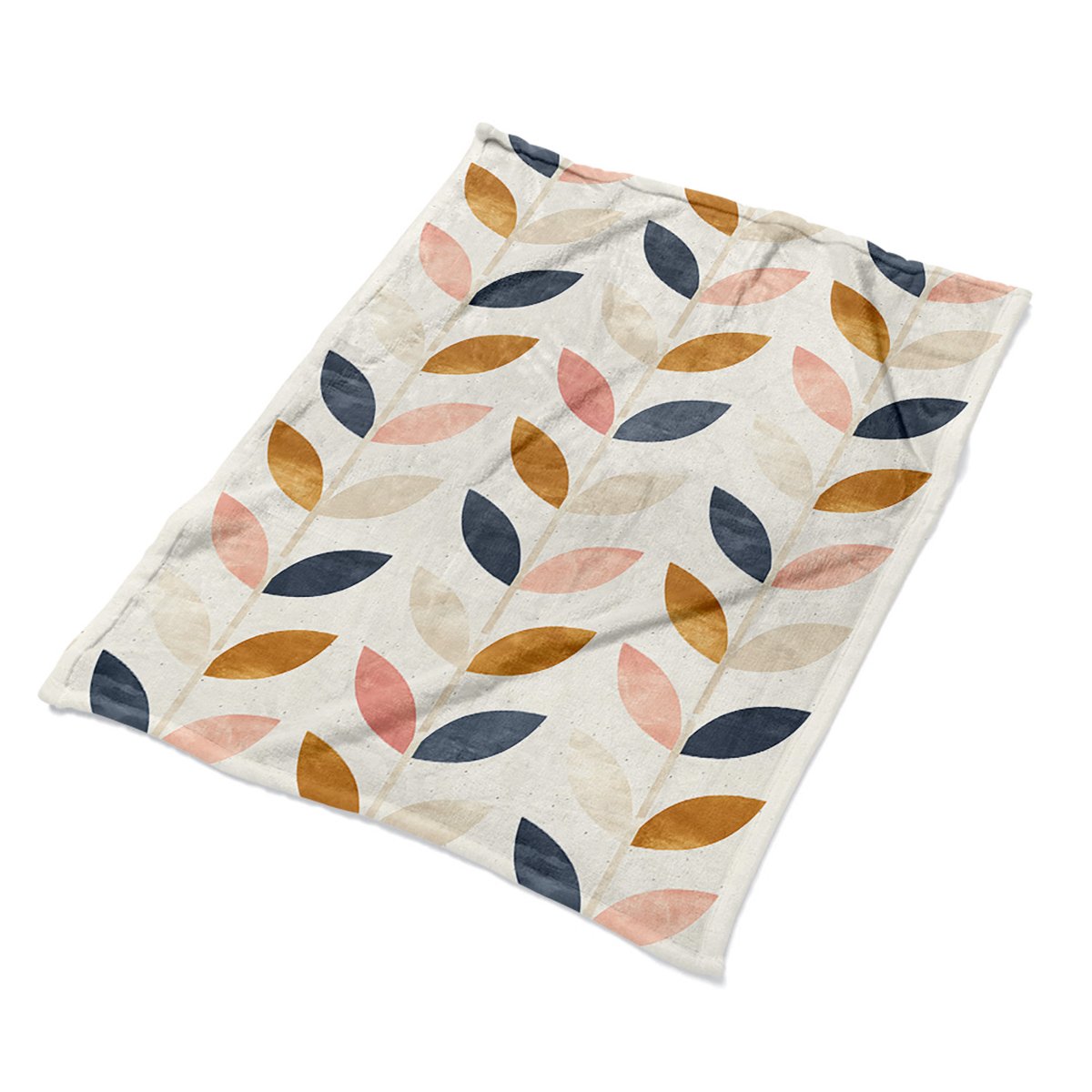 Nadruk pluszowy pled kocyk Skandynawski wzór wzory, Fabricsy