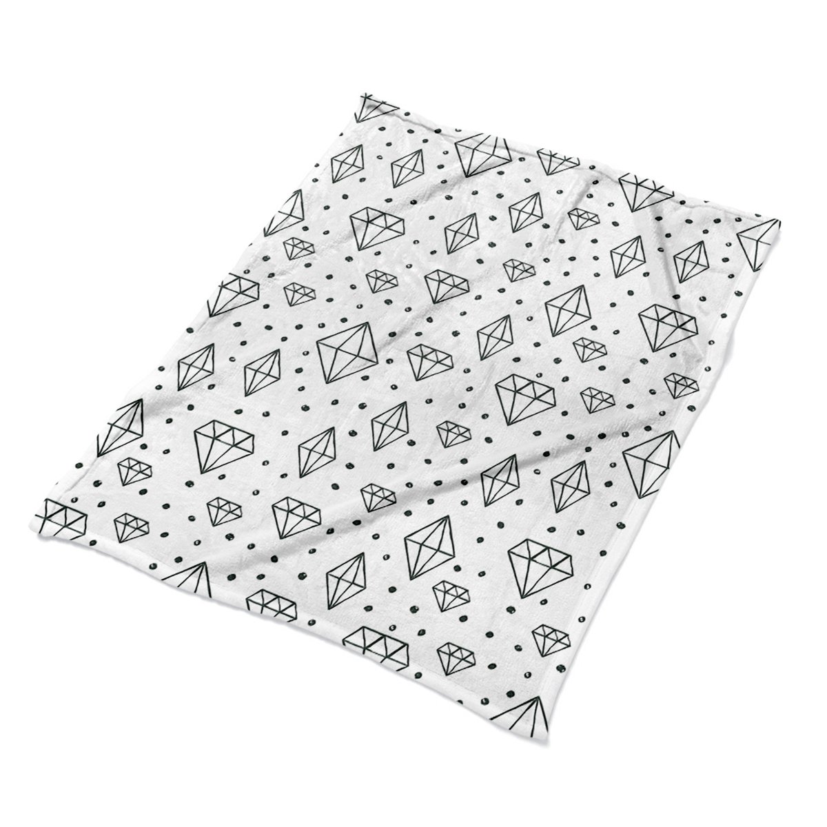 Kocyk pled na fotel dla dzieci Rysowane diamenty, Fabricsy