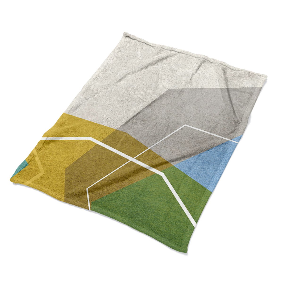 Koc na kanapę dla dziecka Figury geometryczne eko, Fabricsy