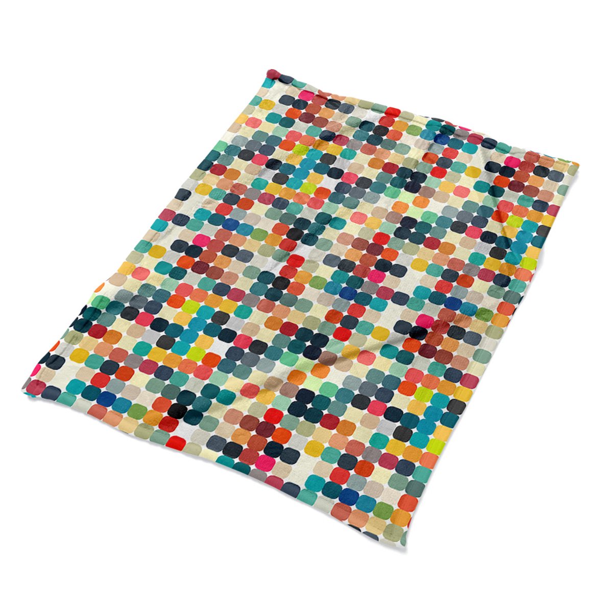 Miękki koc na fotel kanapę Geometryczny wzór eko, Fabricsy