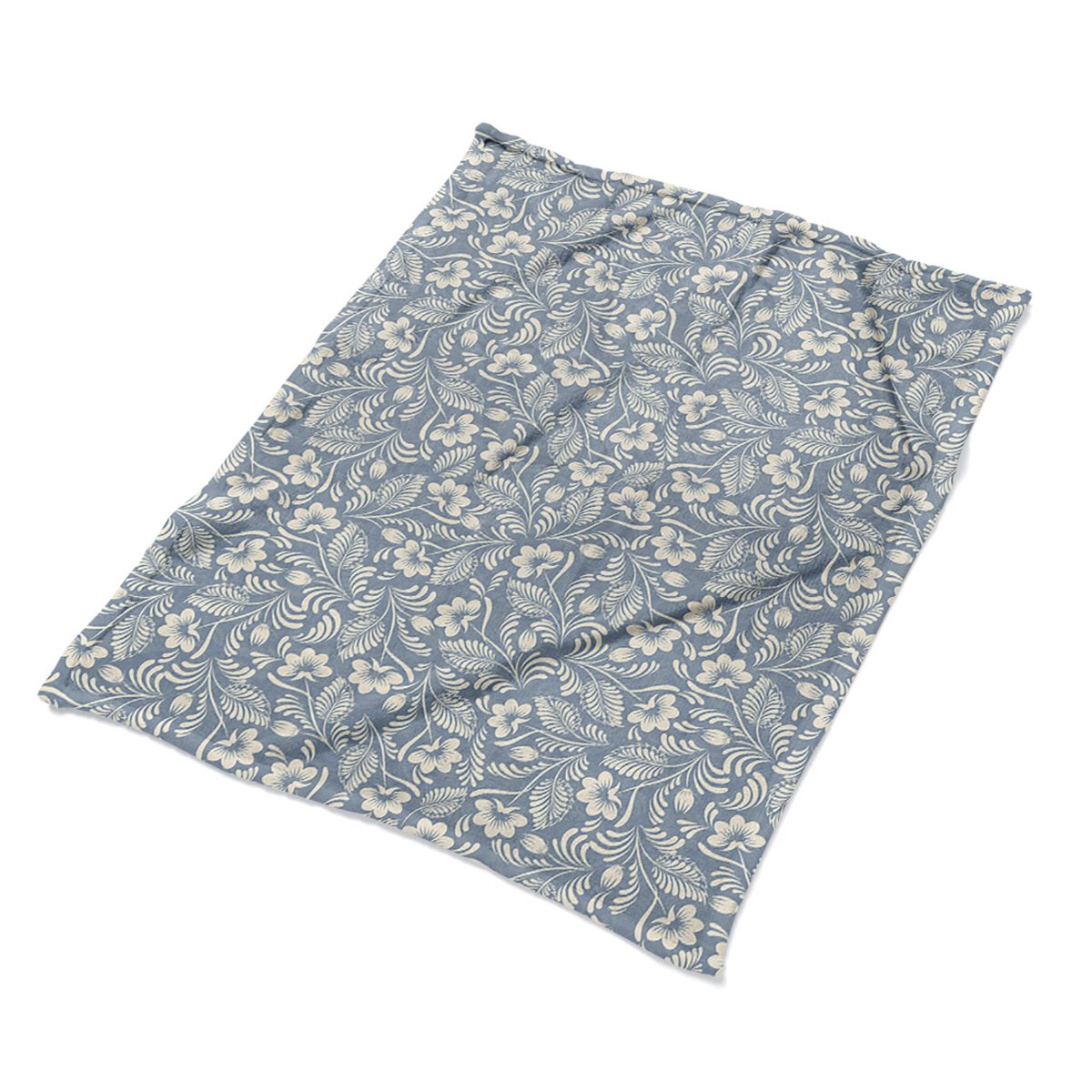 Nowoczesny kocyk pled na fotel Niebieski ornament, Fabricsy