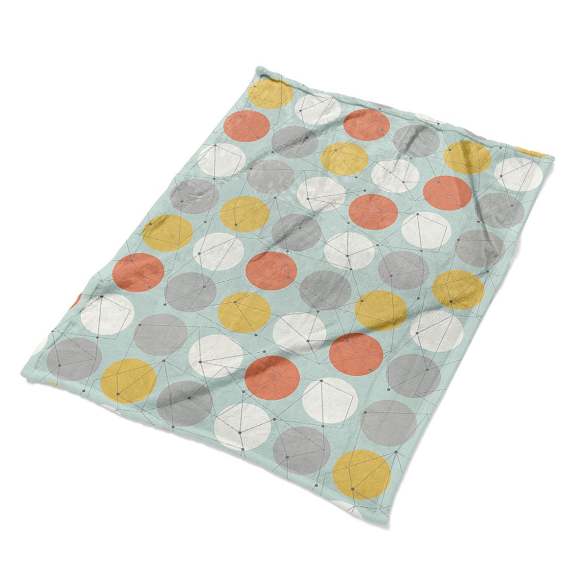 Ozdobny pluszowy koc Wzór geometryczny dekoracja, Fabricsy