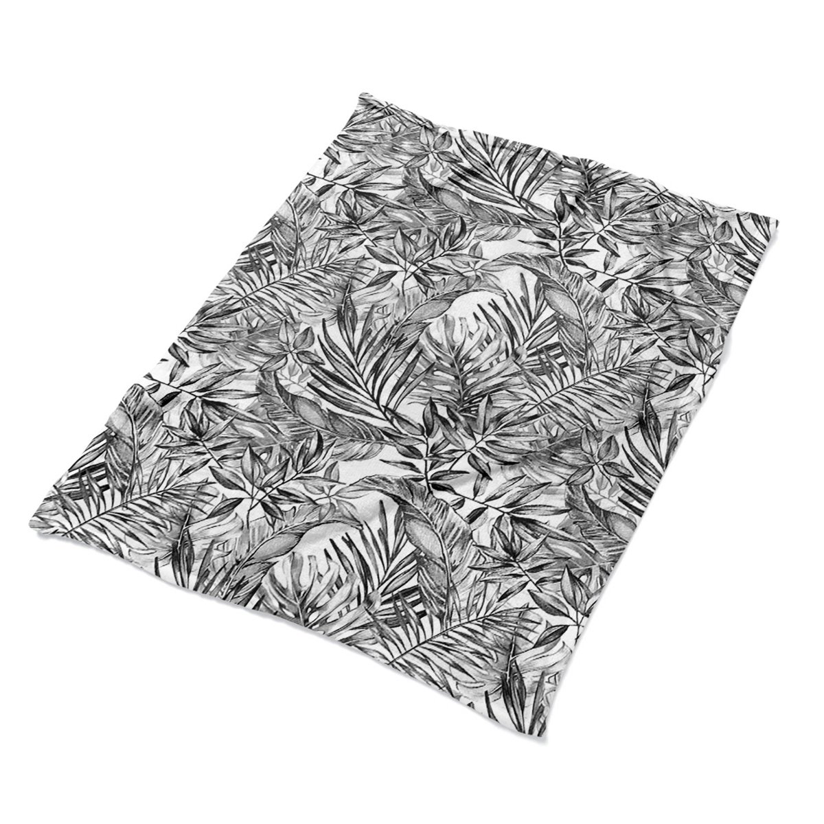 Kolorowy koce na fotel Szkic monstera do domu eco, Fabricsy