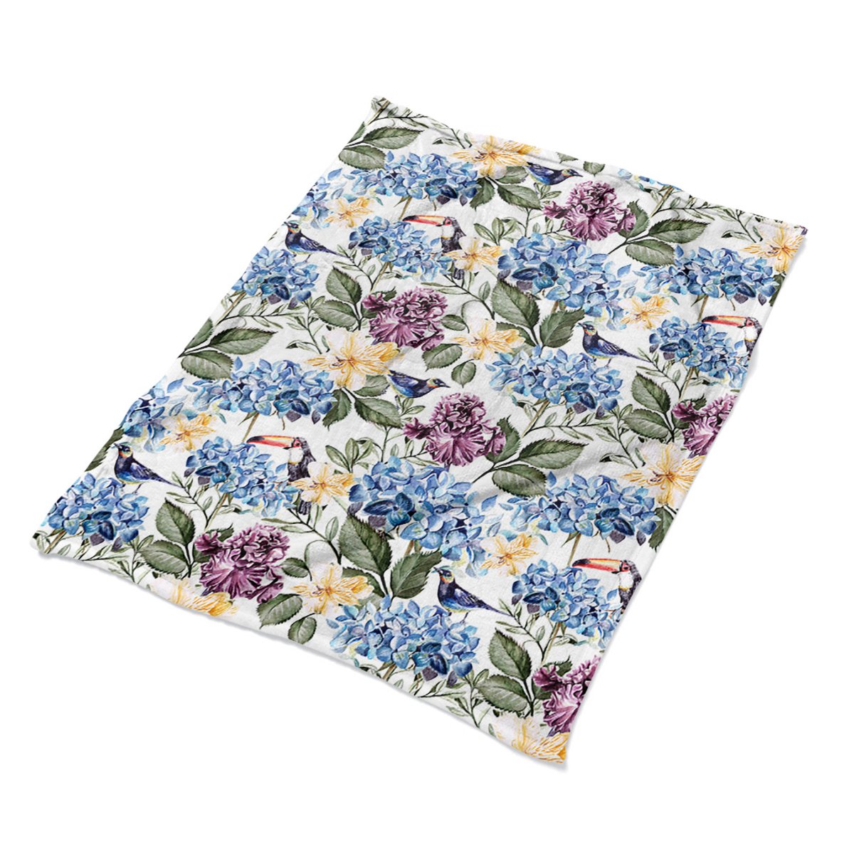 Nowoczesny koce na fotel 100x135 Kwiaty retro wzór, Fabricsy