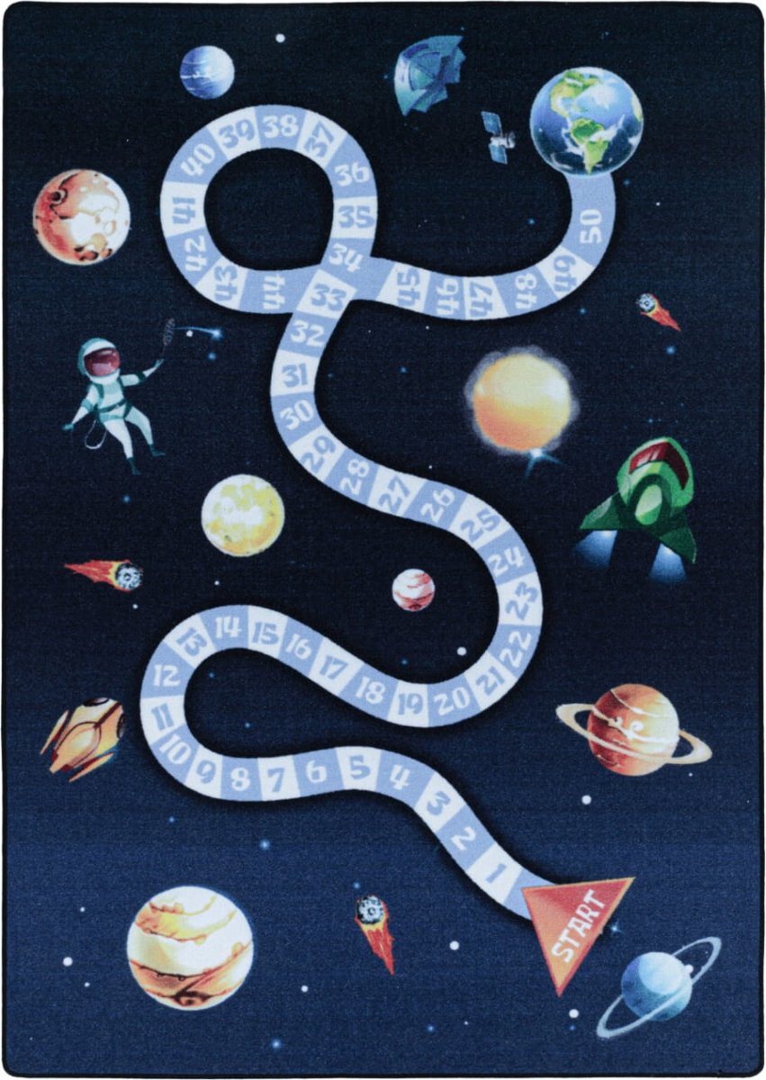 Dywan dziecięcy Play antypoślizgowy  niebieski kosmos, 140x200 cm