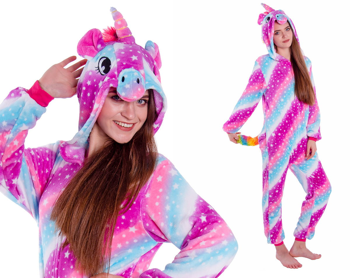 Jednorożec Galaxy Piżama Kostium Kigurumi 170 176