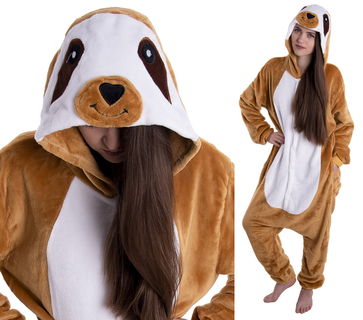 Leniwiec Piżama Kigurumi Onesie Dla Dzieci 158 164