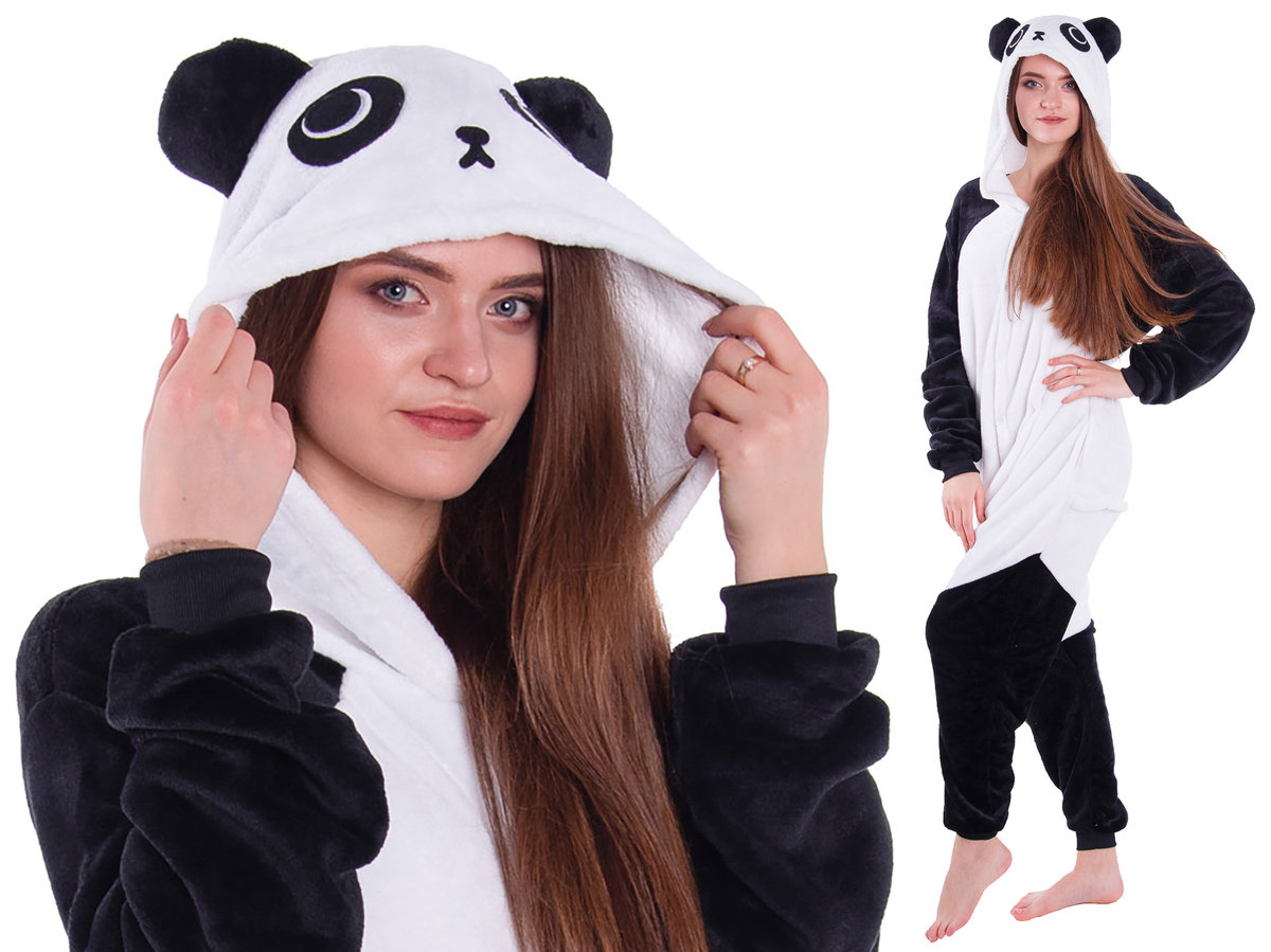 Panda Piżama Kigurumi Kostium Przebranie 170