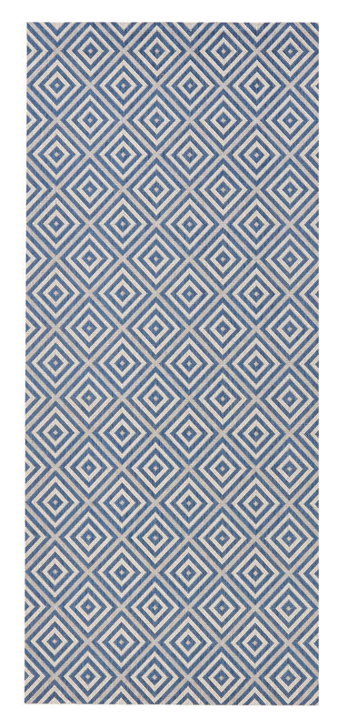 bougari Dywan w-& Outdoor karo niebieski | 102468 102468-80x150