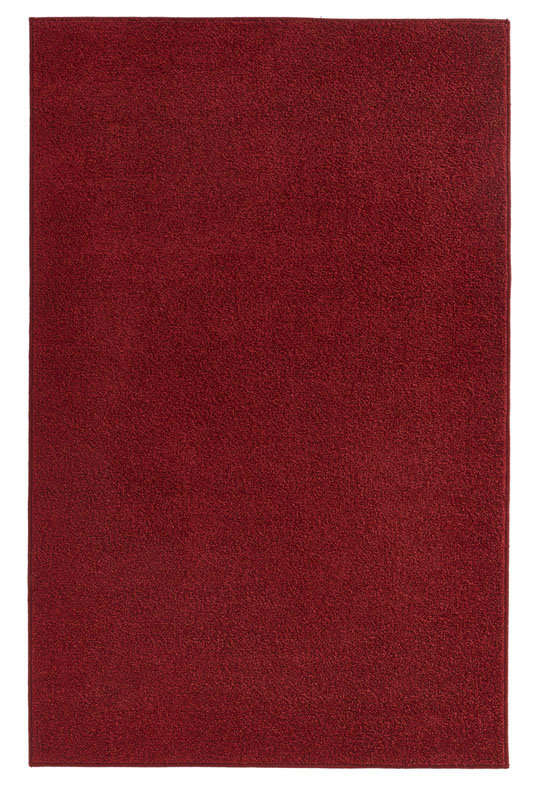 HANSE Home welur kędzierzawiony dywan Pure Uni czerwony 102616