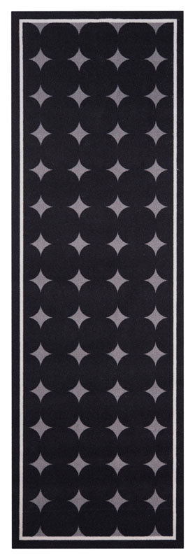 Zala Living Odporna na mycie konfetti bieżnik kuchenny bieżnik Dotty czarna 45 x 140 cm 103052-45x140