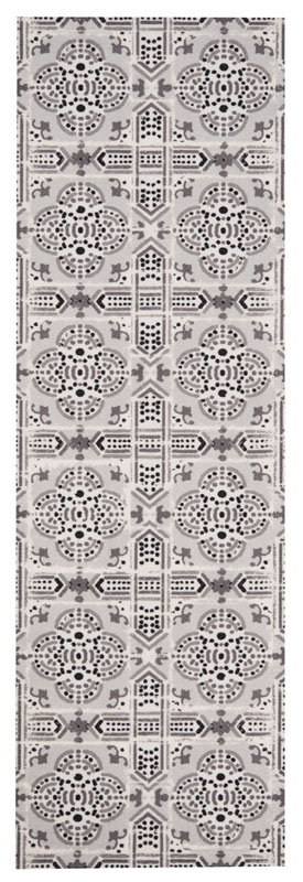 Zala Living Odporna na mycie konfetti bieżnik na chodnik kuchenny chodnik Tile Szary 45 x 140 cm 103038-45x140