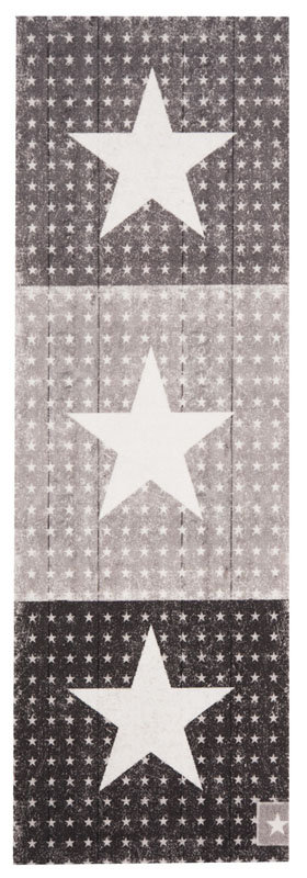 Zala Living Odporna na mycie konfetti bieżnik kuchenny bieżnik Star Boulevard czarna 45 x 140 cm 103051-45x140