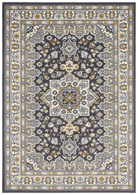 Ciemnoszary dywan Nouristan Parun Tabriz, 120x170 cm
