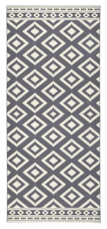 HANSE Home Stylowy welurowy dywan Ethno Zielony kremowy | 102409 102410