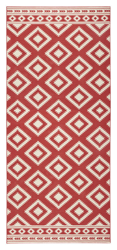 HANSE Home Stylowy welurowy dywan Ethno Zielony kremowy | 102409 102411