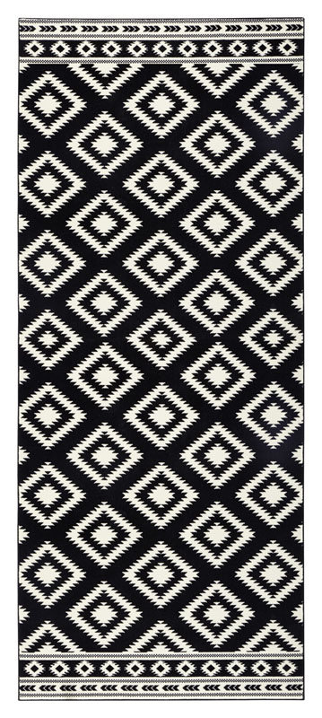 Czarno-biały chodnik Hanse Home Gloria Ethno, 80x300 cm