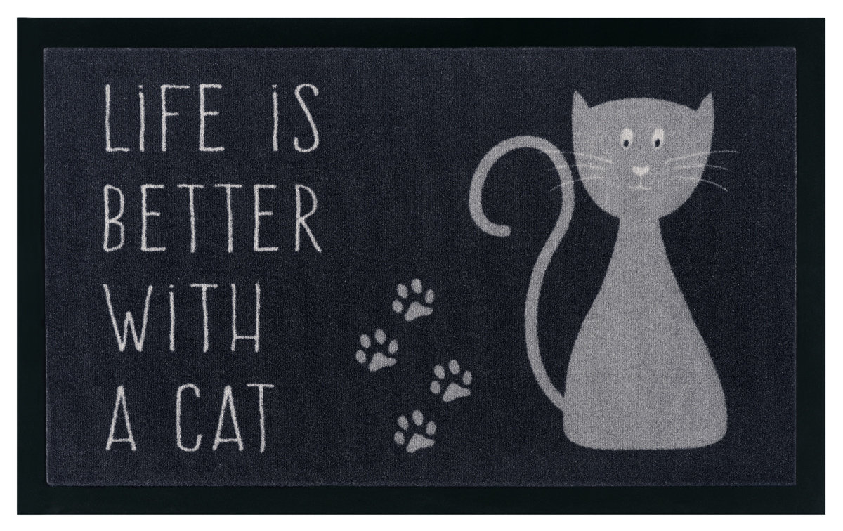 Czarna wycieraczka Ragami Maison, 45 x 75 cm