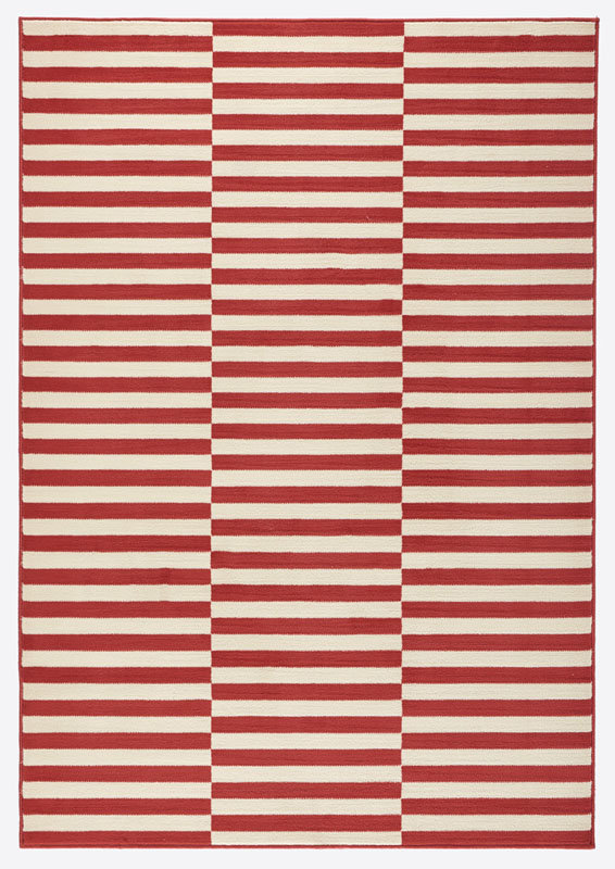 Czerwono-biały dywan Hanse Home Gloria Panel, 120x170 cm