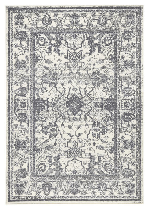 Zala Living Stylowy welurowy dywan Glorious Szary kremowy 102560-140x200