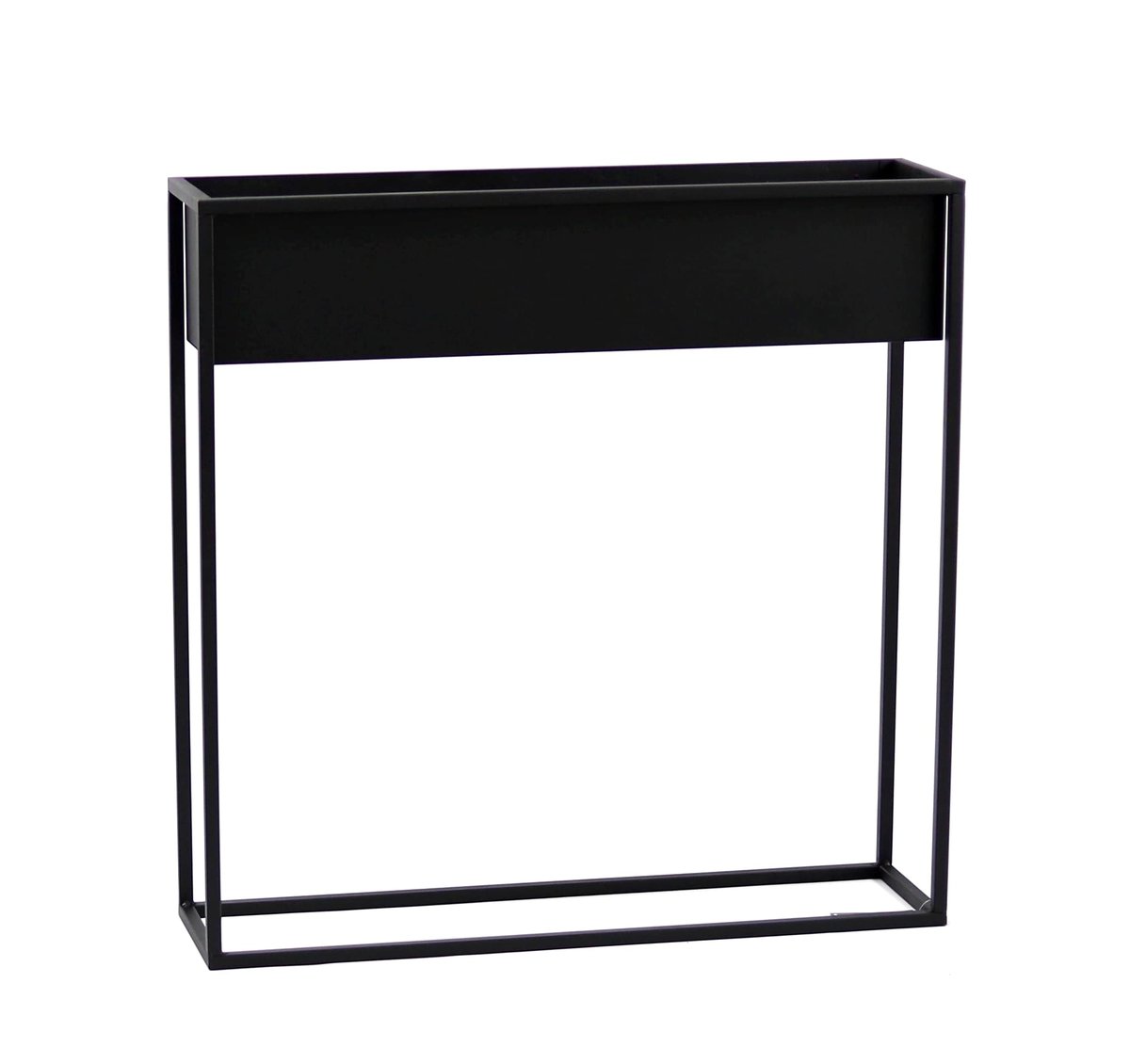 Kwietnik Metalowy Stojak CUBO 80x80cm czarny skrzynka loft 05-04