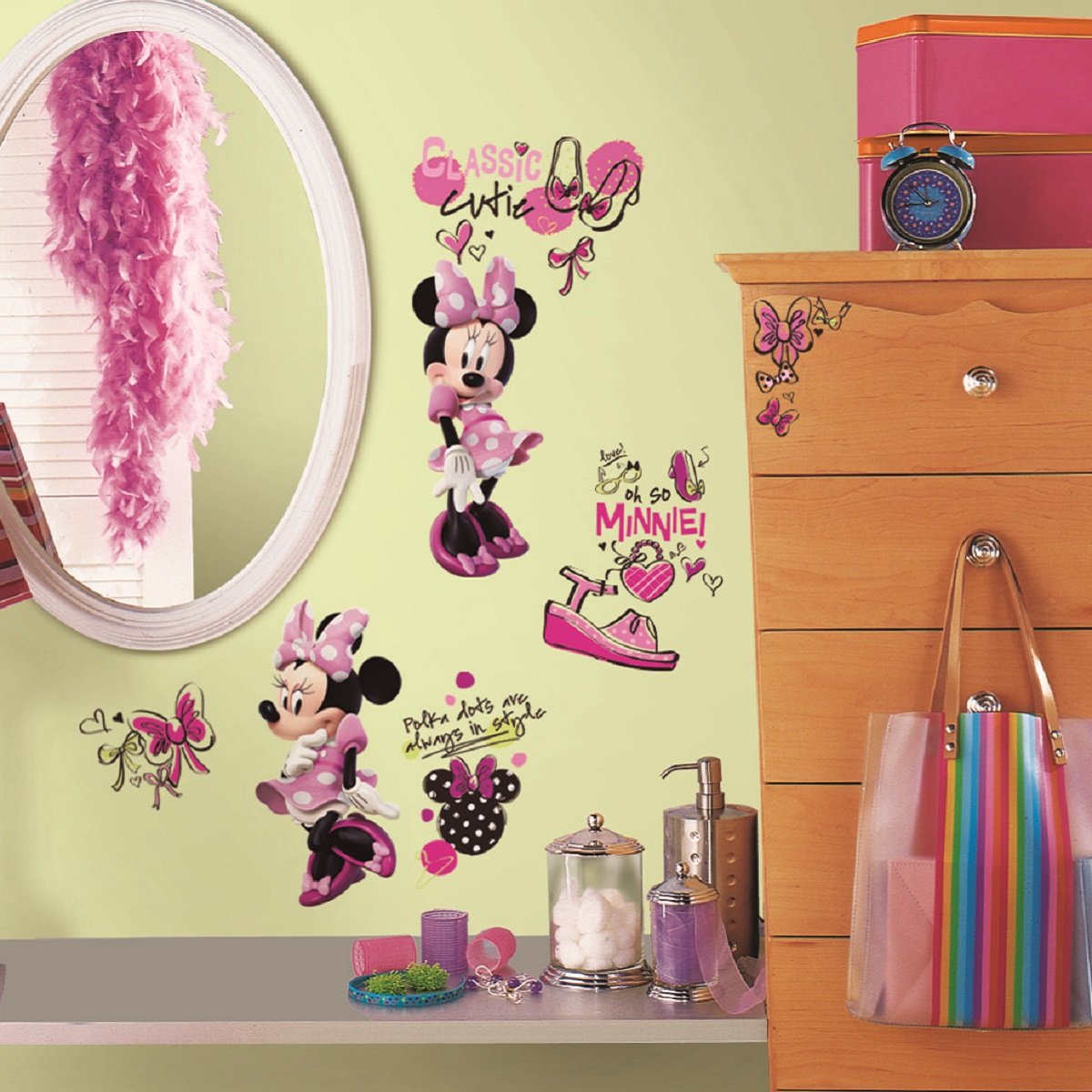 Naklejka Dekoracyjna Myszka Minnie Rmk2554Scs
