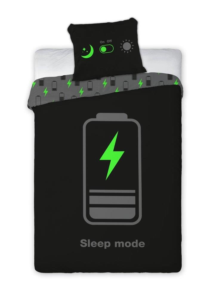 Faro Pościel 140x200 bawełniana świecąca w ciemności Sleep Mode Gamer 023_20211027123945