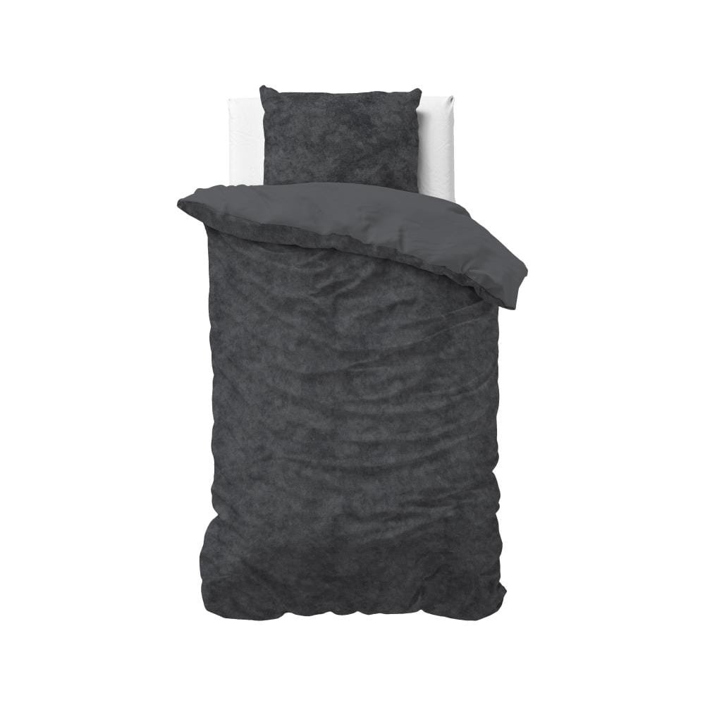 140x220 VELVET UNI antracyt kpl pościeli