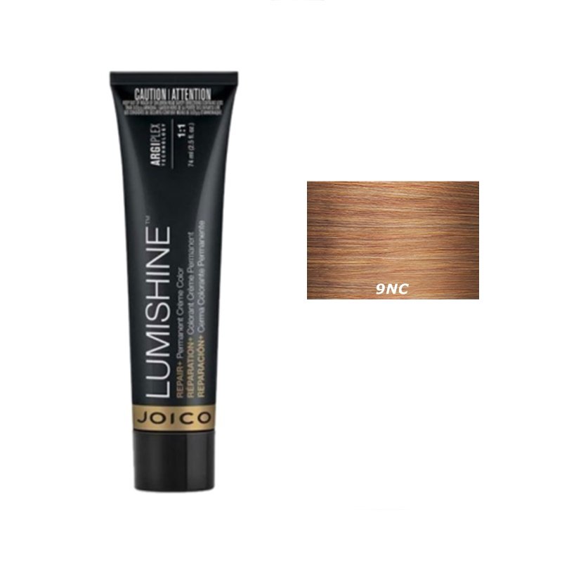 Joico Lumishine Permanent Creme | Trwała farba do włosów - kolor 9NC naturalny miedziany jasny blond 74ml