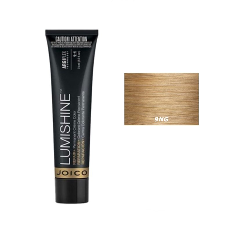 Joico Lumishine Permanent Creme | Trwała farba do włosów - kolor 9NG naturalny złocisty jasny blond 74ml