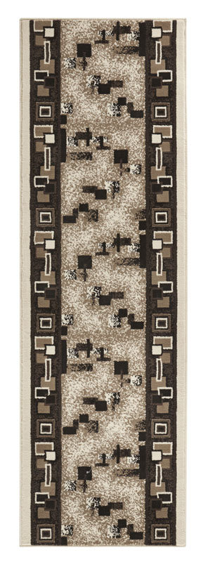 HANSE Home Stylowy welurowy bieżnik Cube kremowy 102494