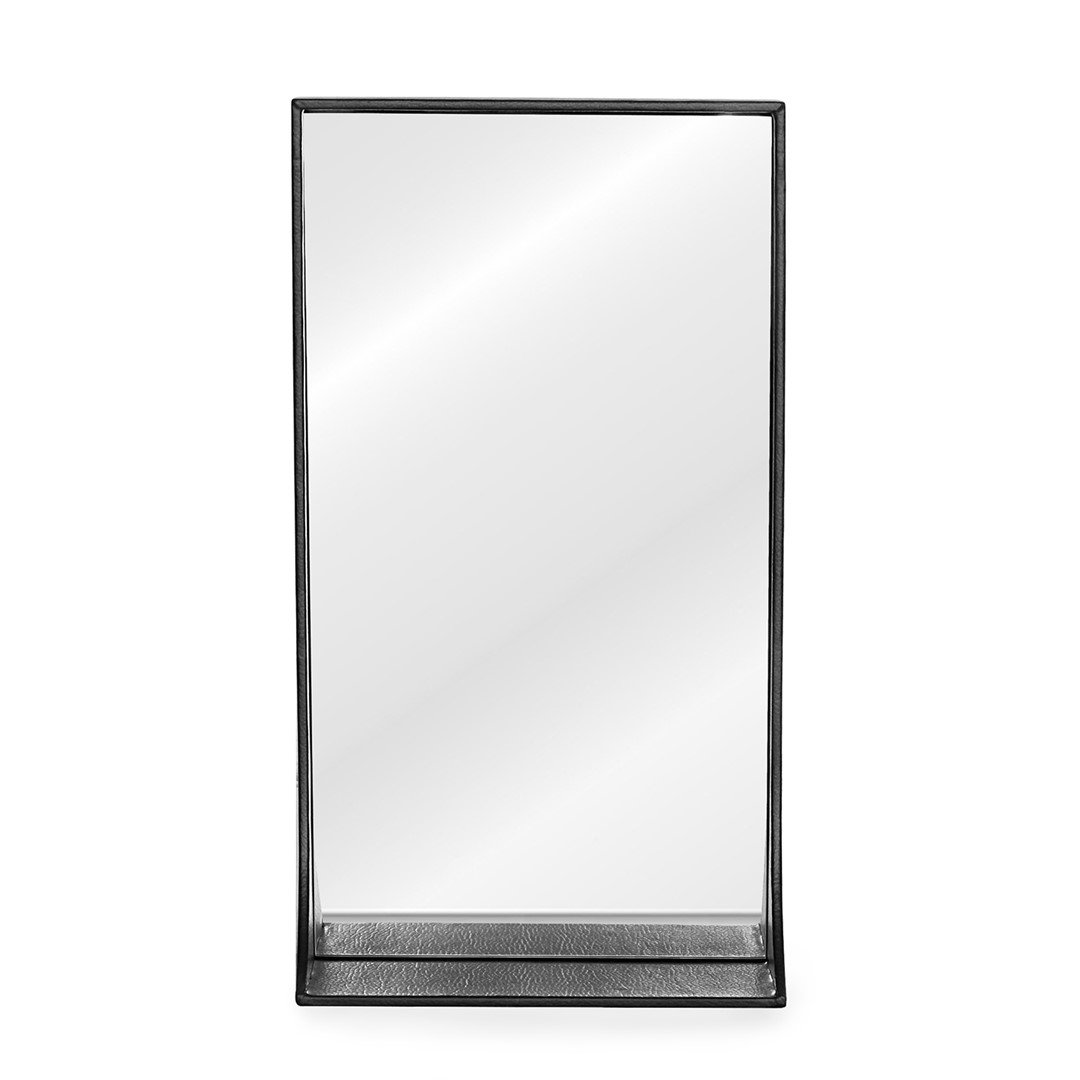 Lustro PISCA kolor czarny motyw nowoczesny styl nowoczesny homede - MIRROR/HOM/PISCA/BLACK/40,5X25,5X10,5