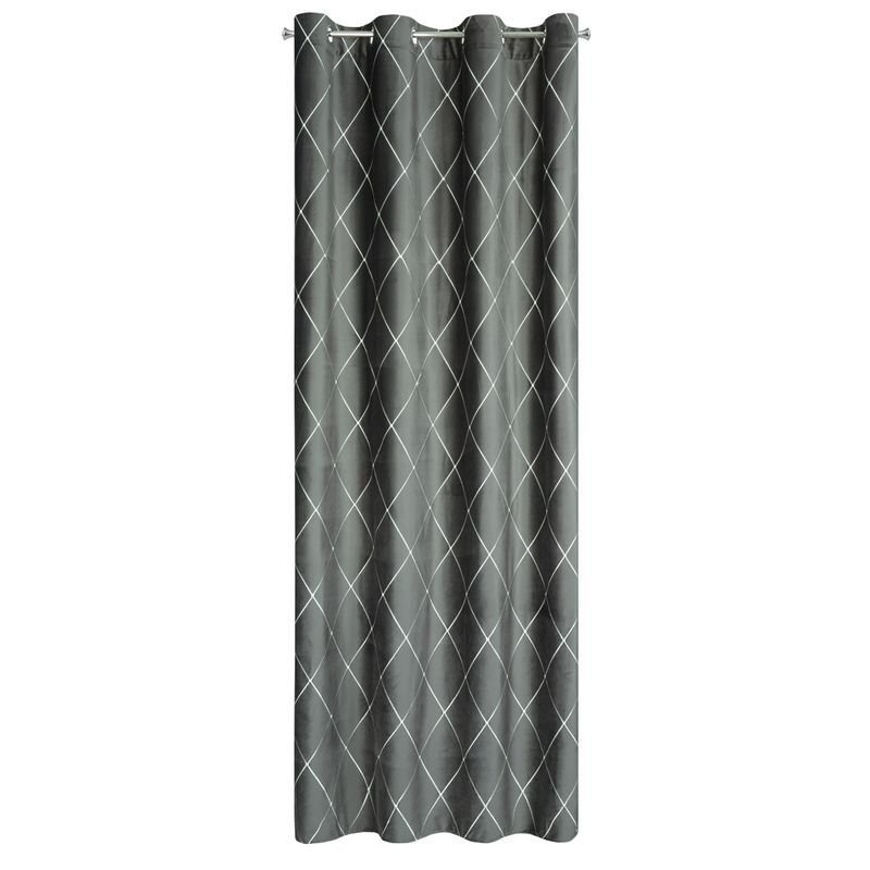 Euro Firany Zasłona Pierre Cardin Margo Srebrny 140 x 250 Przelotka 1220991
