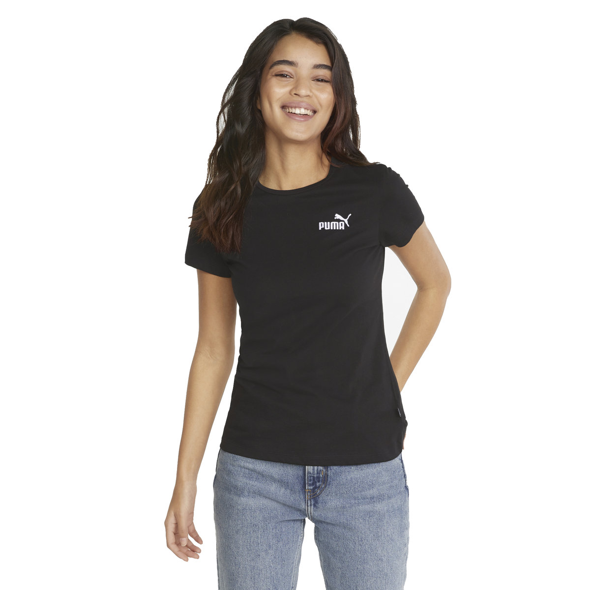 Puma Koszulka Damska T-Shirt Ess Embroidery Tee Black 848331 01 M