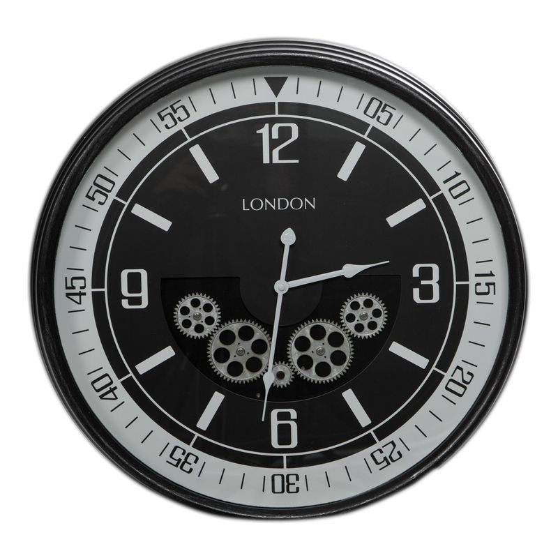 Zegar ścienny 10 śr. 59 cm czarno-biały
