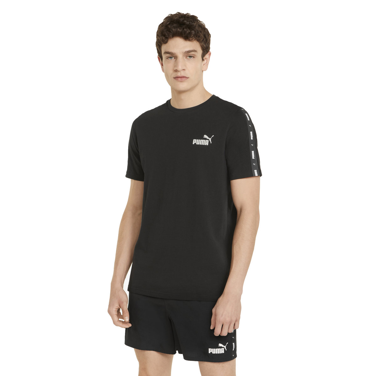Puma Koszulka Męska T-Shirt Ess Tape Tee Black 847382 01 M